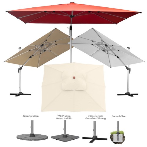 Anndora ampelschirm luxus - ampelschirm,